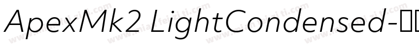 ApexMk2 LightCondensed字体转换